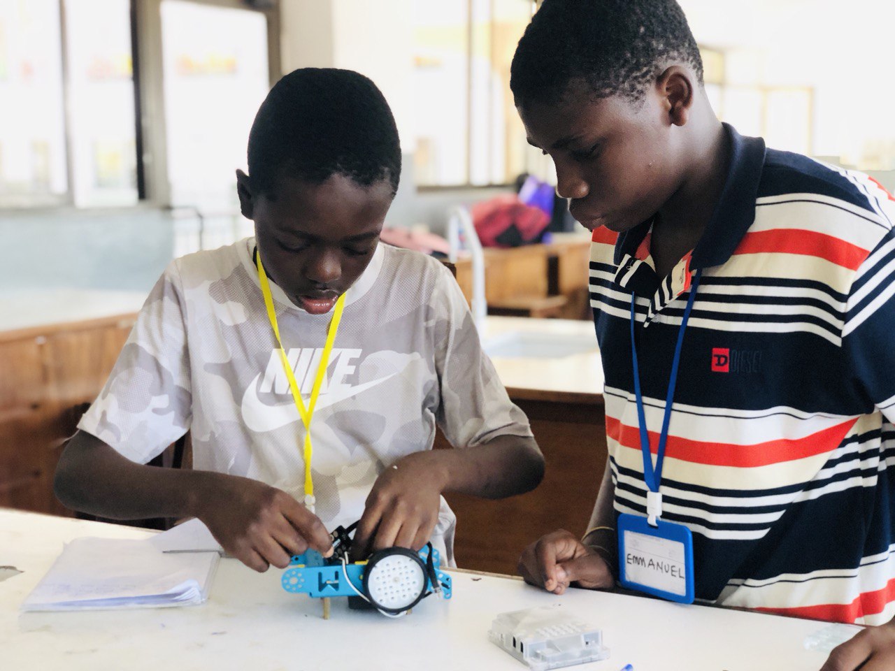 Robotics Bootcamp students