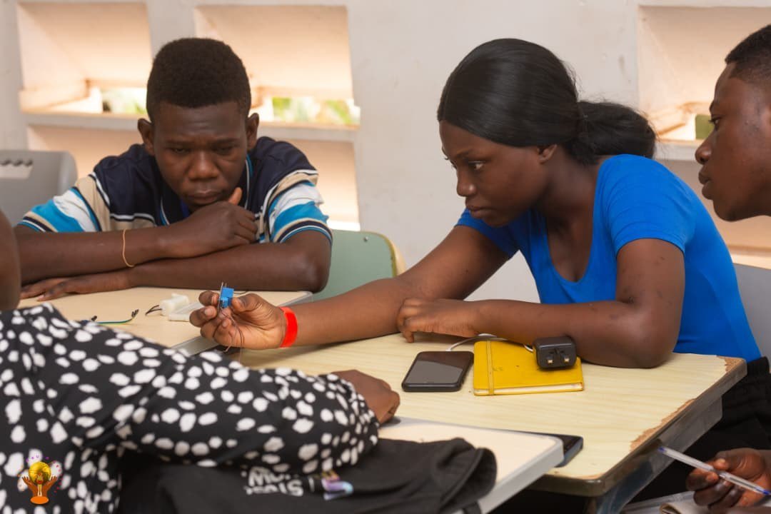 Participants building during the OYF Masterclass