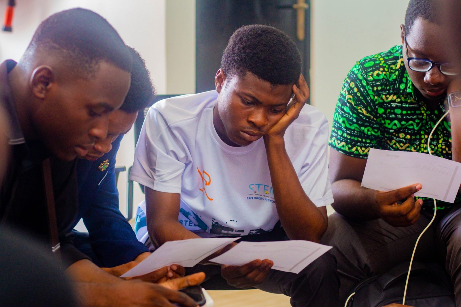 SIC participants working on an innovation activity