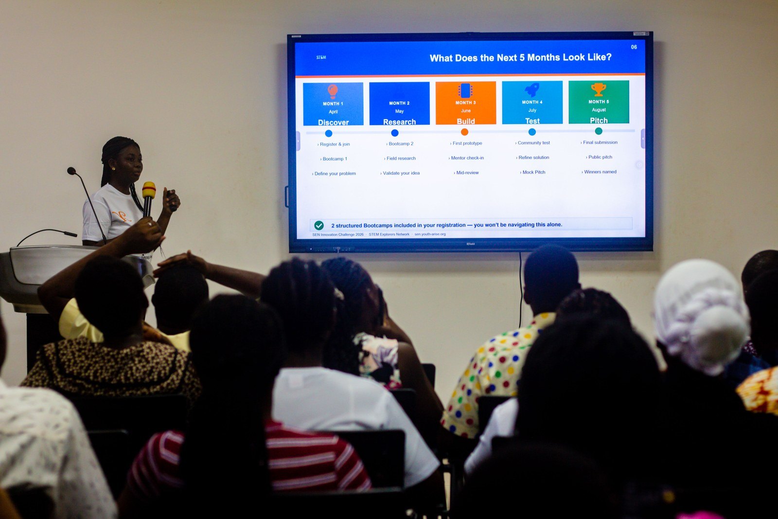 SMA participant demonstrating a digital project